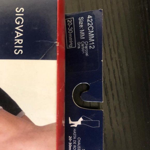 COPY - COPY - Sigvaris merino wool compression socks in charcoal 20-30 mmHg Men… - Picture 5 of 7